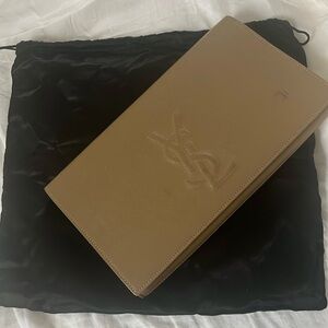 YSL nude clutch